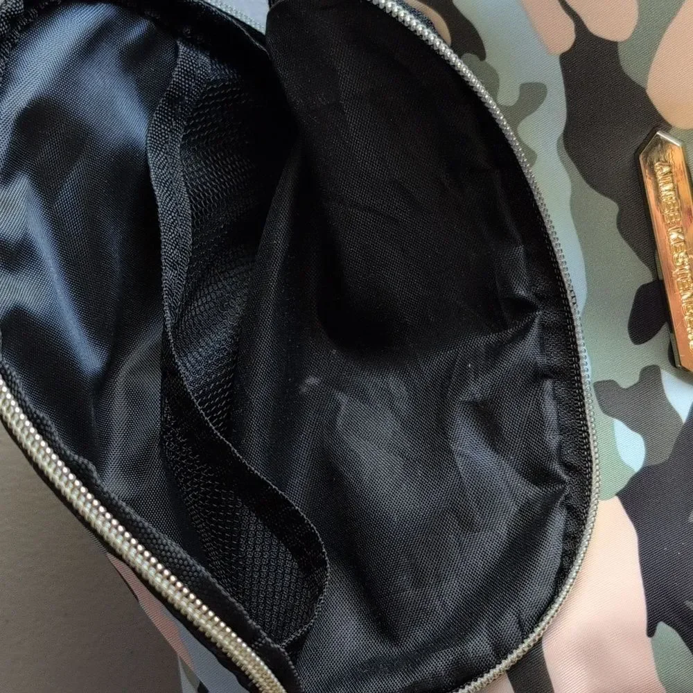 Aimee kestenberg camo makeup bag toiletry travel resort wear